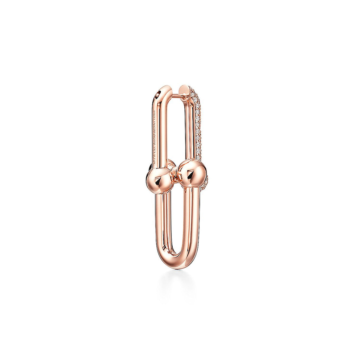 Tiff HardWear Large Link Diamonds Earrings