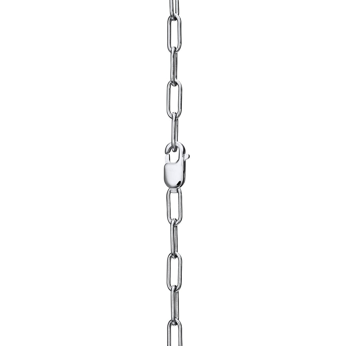 Tiff Lock Pendant Pave Diamonds Necklace