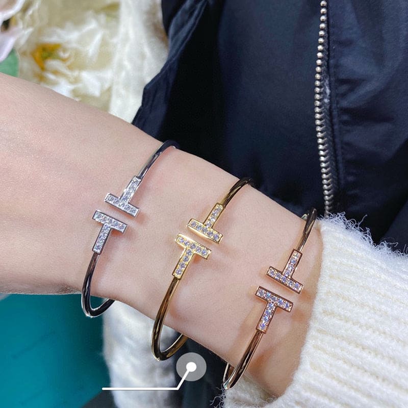 Tiff Diamond Wire Bracelet