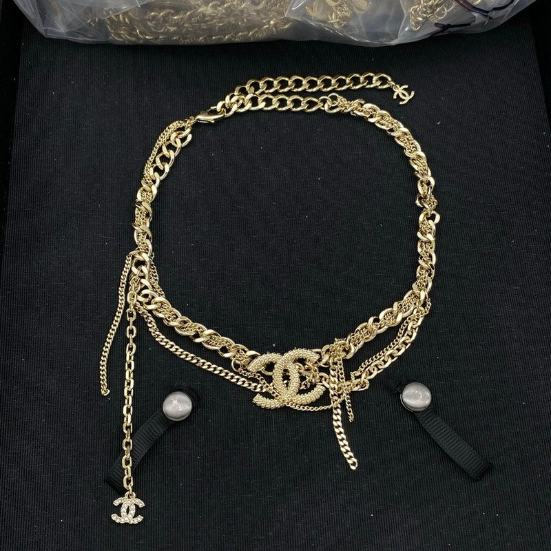 CC Gold Choker Necklace