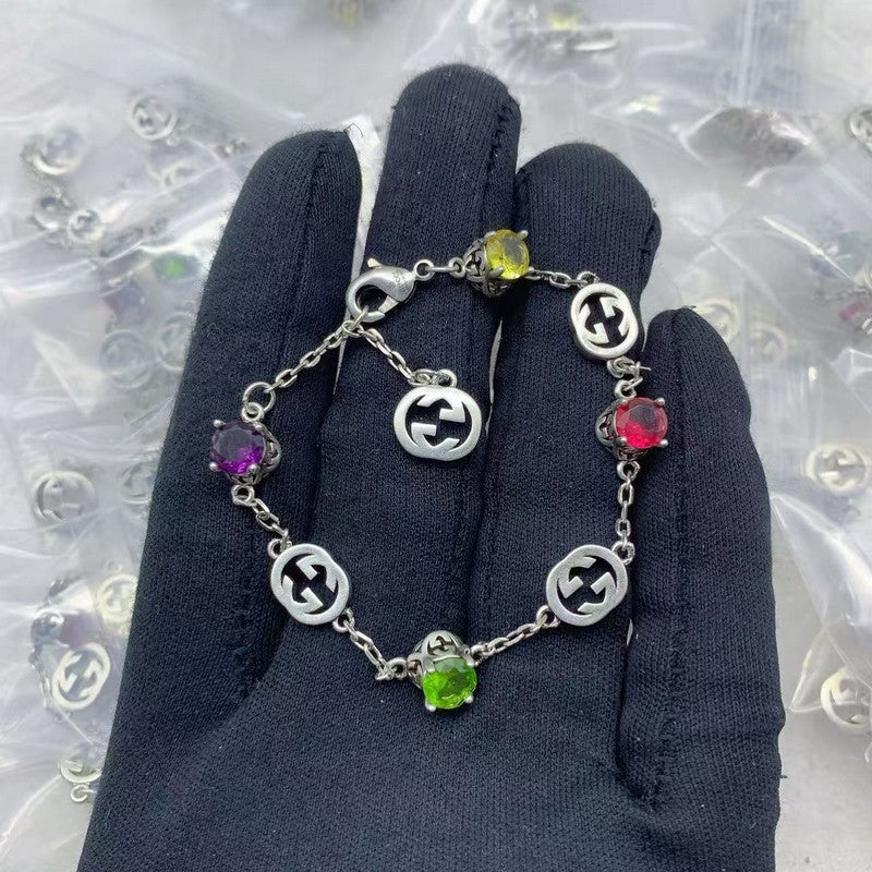 GG Interlocking G Color Crystal Bracelet