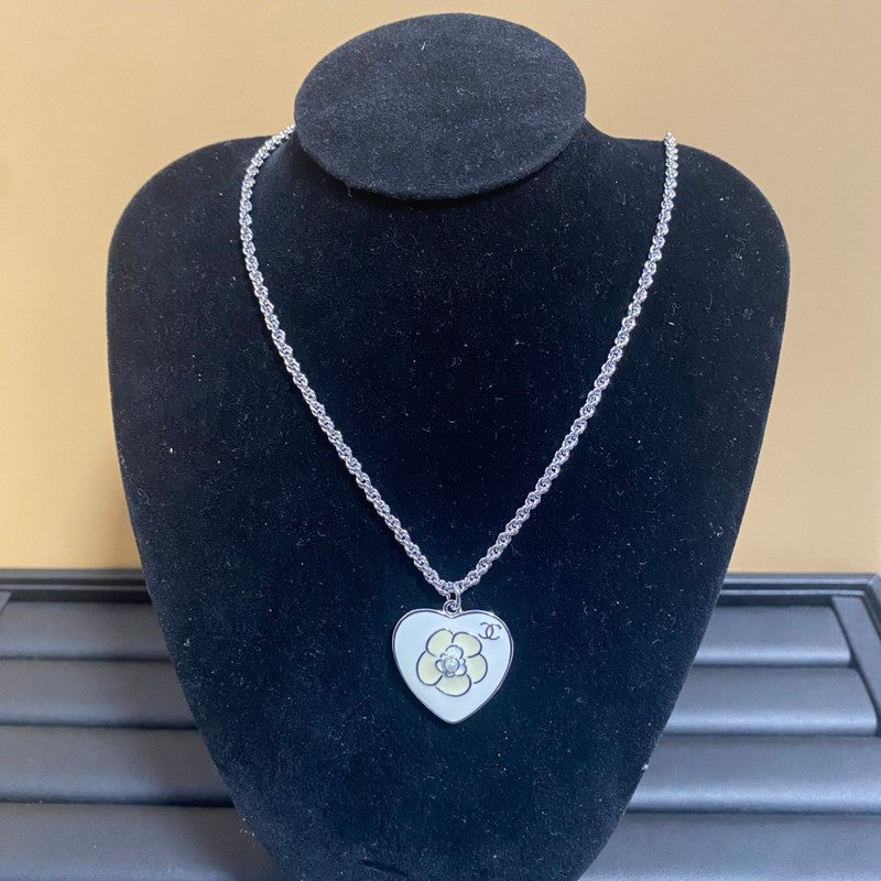 CC Heart Camellia Necklace