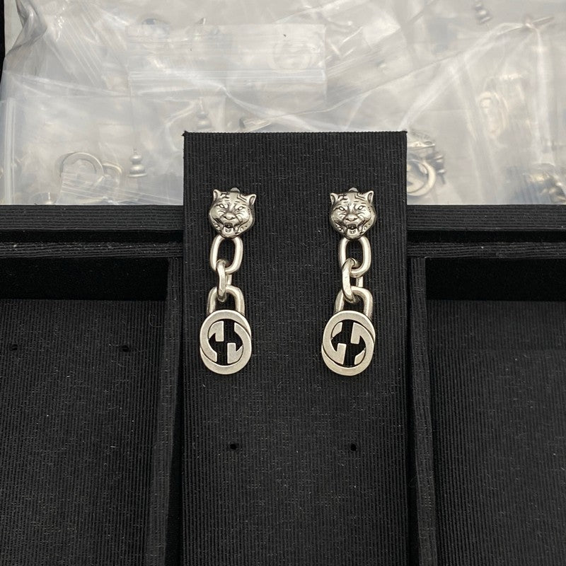 GG Tiger Long Earrings