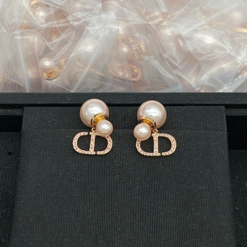 CD Tribales Pink Pearl Earrings