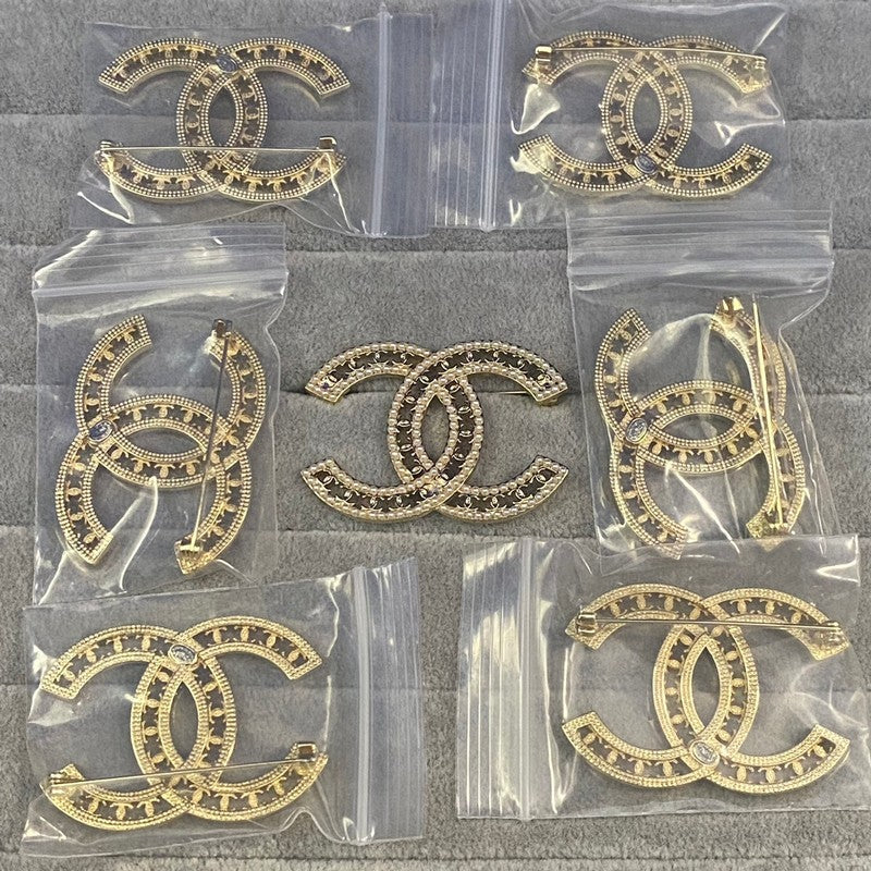 CC Black Gold Brooch