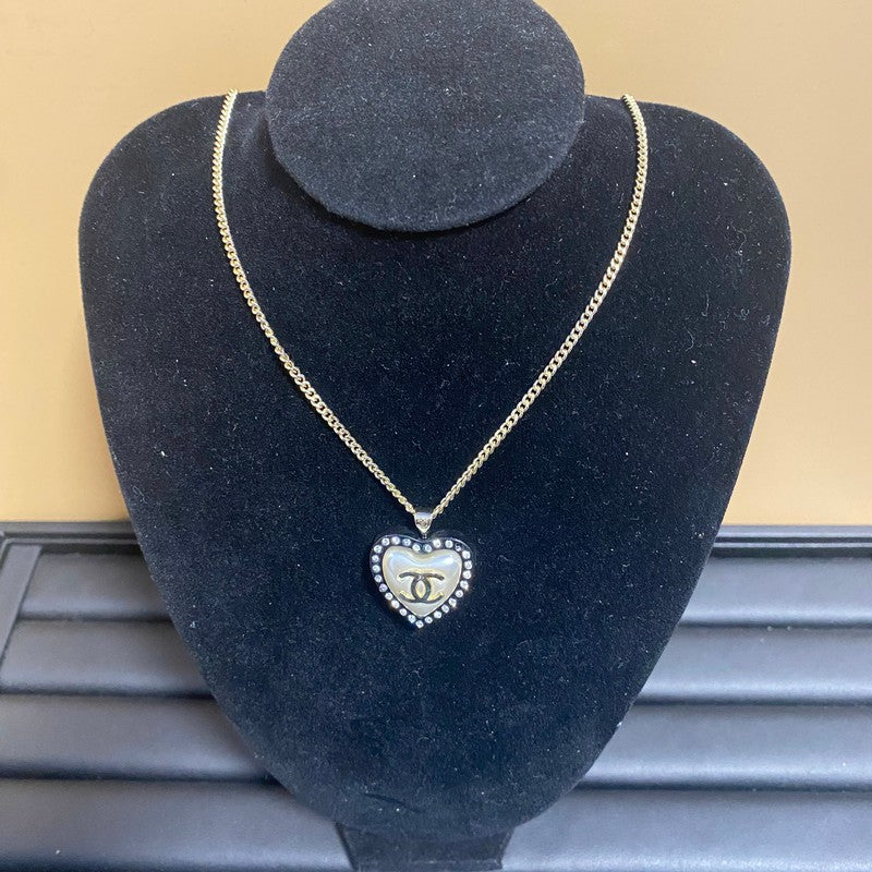 CC Black Diamond Heart Necklace