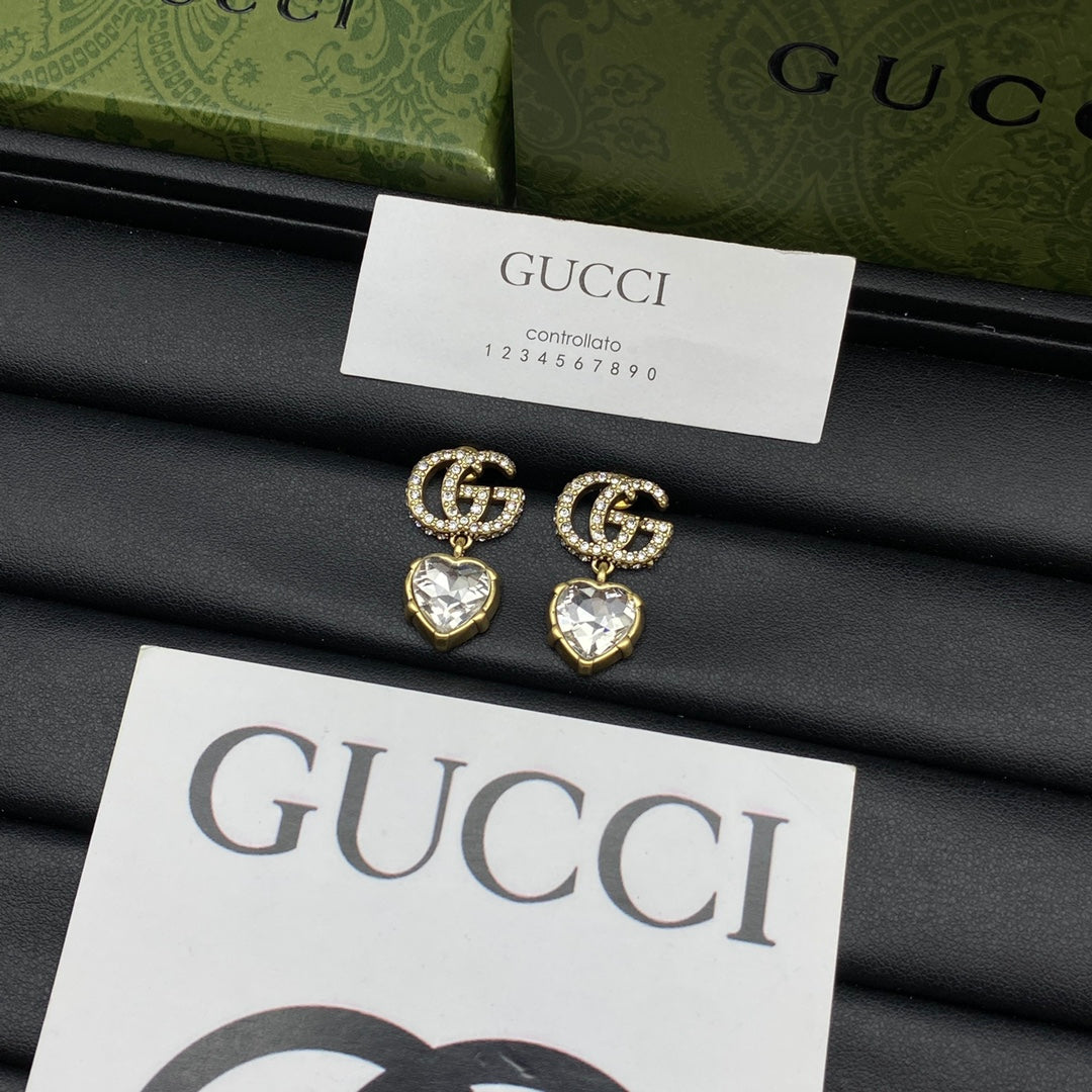GG Crystal Pendant Earrings