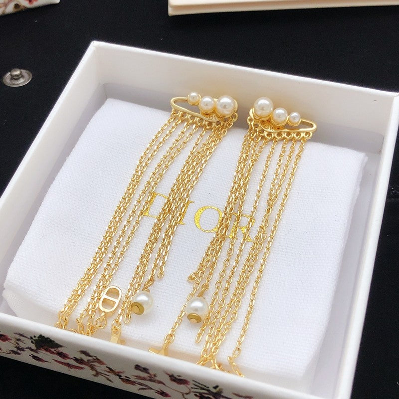 CD Tribales Long Tassel Earrings