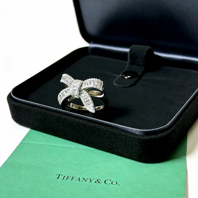 T Bow Diamond Ring