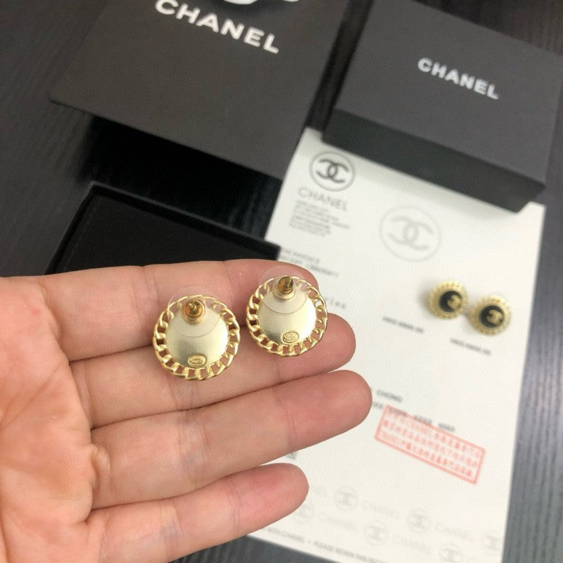 CC Red Gold Earrings