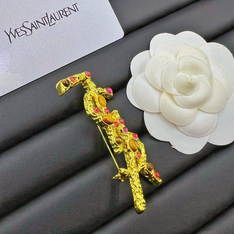 Saint Crystal Brooch