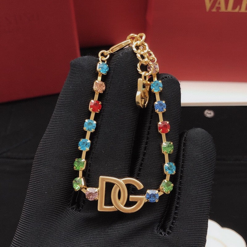 DG Color Crystal Gold Bracelet