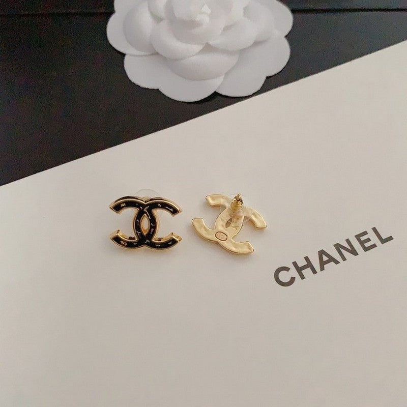 CC Black Gold Earrings
