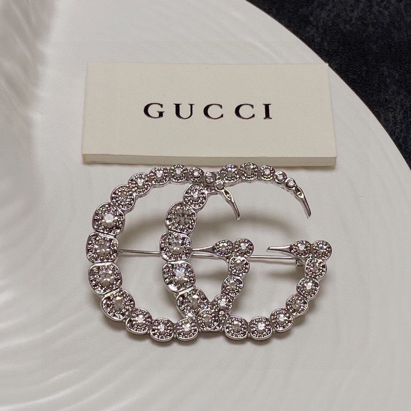 GG Crystal Brooch
