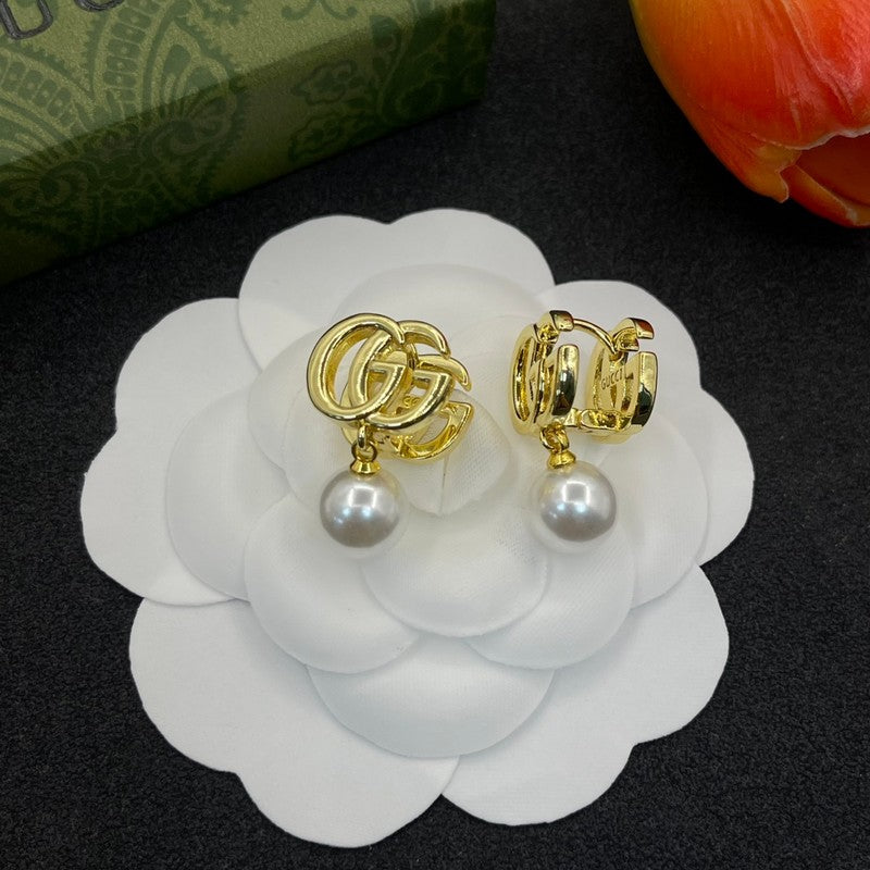 GG Pearl Drop Earrings