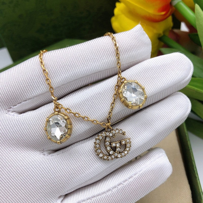 GG Interlocking G Crystal Bracelet