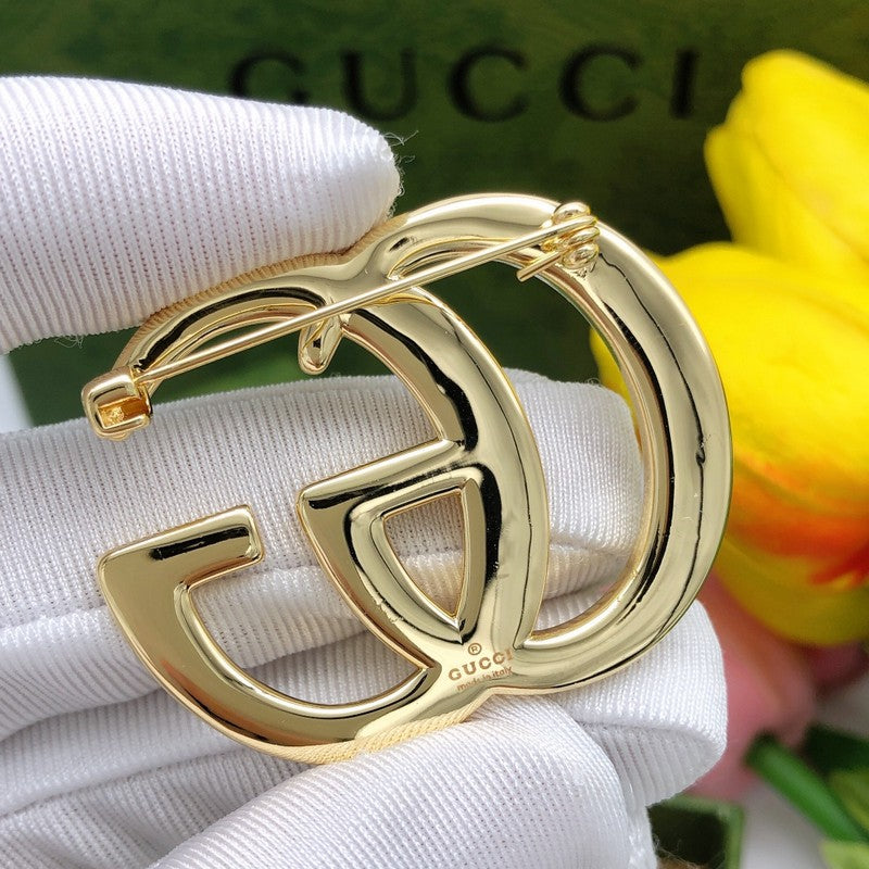 GG Gold Brooch