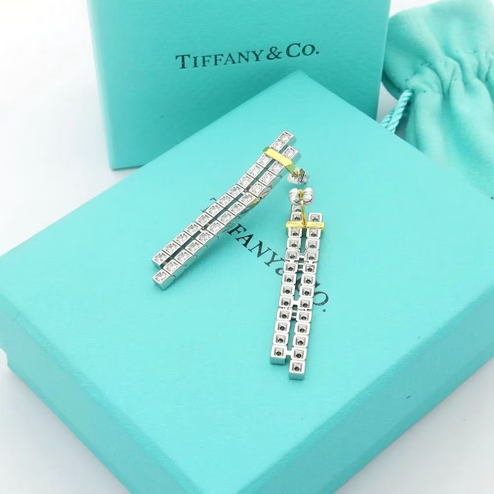 Tiff Edge Drop Earrings