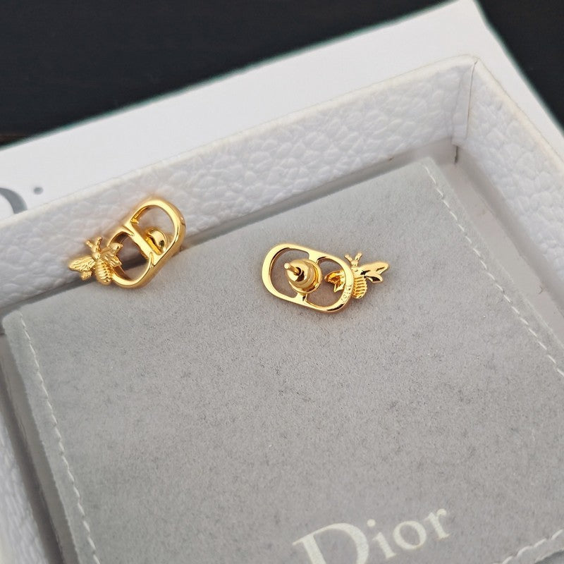 CD Bee Gold Earrings