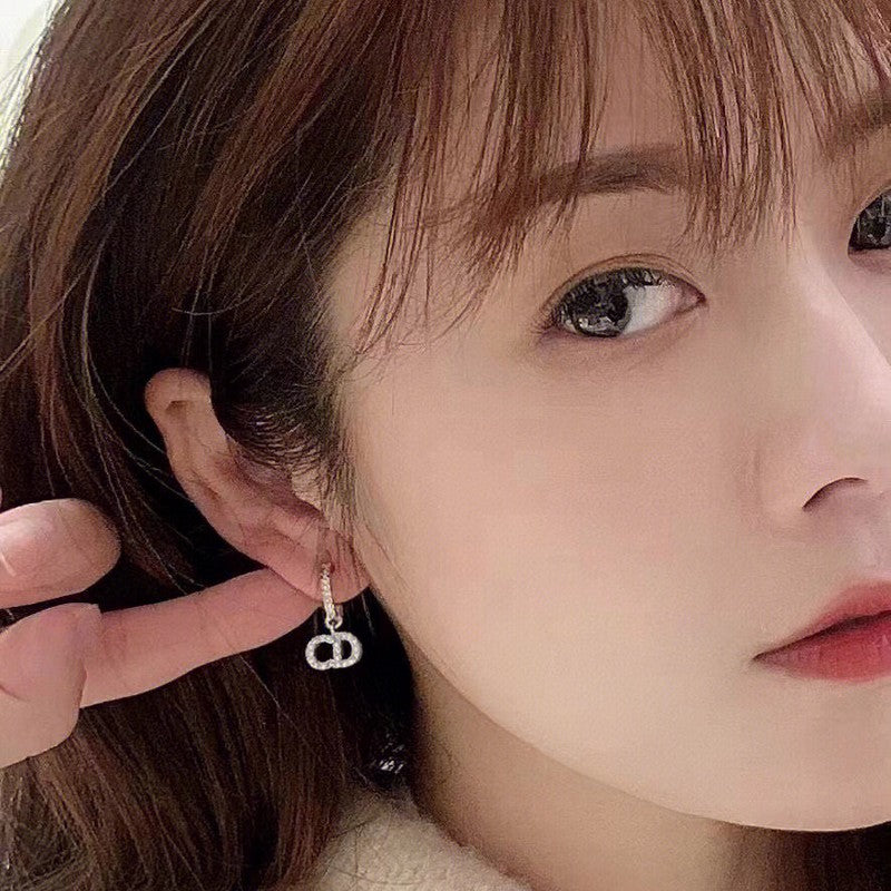 CD Gold Diamond Earrings