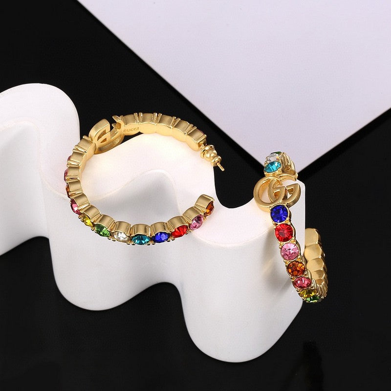 GG Color Crystal Earrings