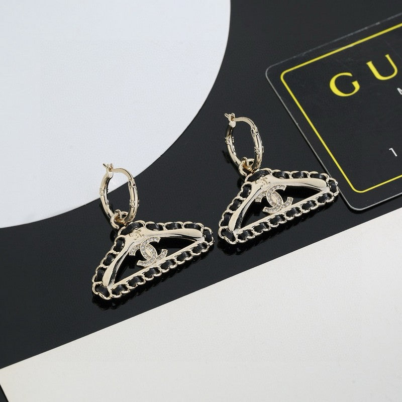 CC Coat Hanger Earrings