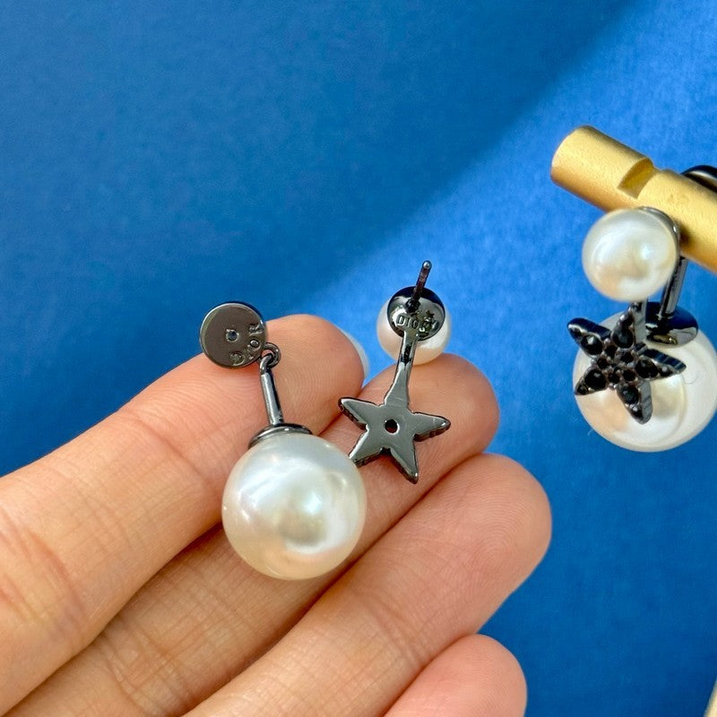 CD Tribales Black Star Earrings