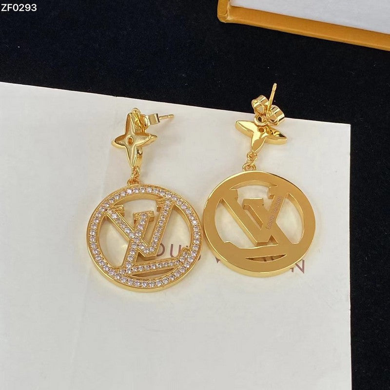 Louis Iconic Diamond Gold Earrings