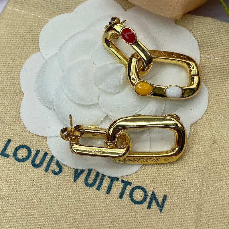 Louis x Yayoi Kusama Gold Earrings