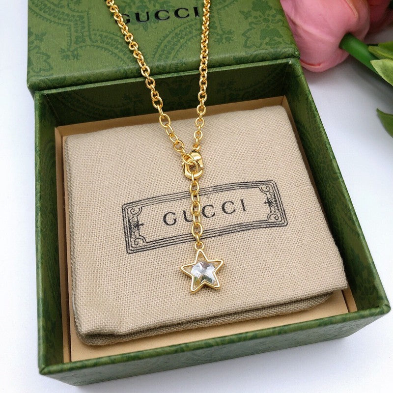 GG Star Diamond Chain Necklace
