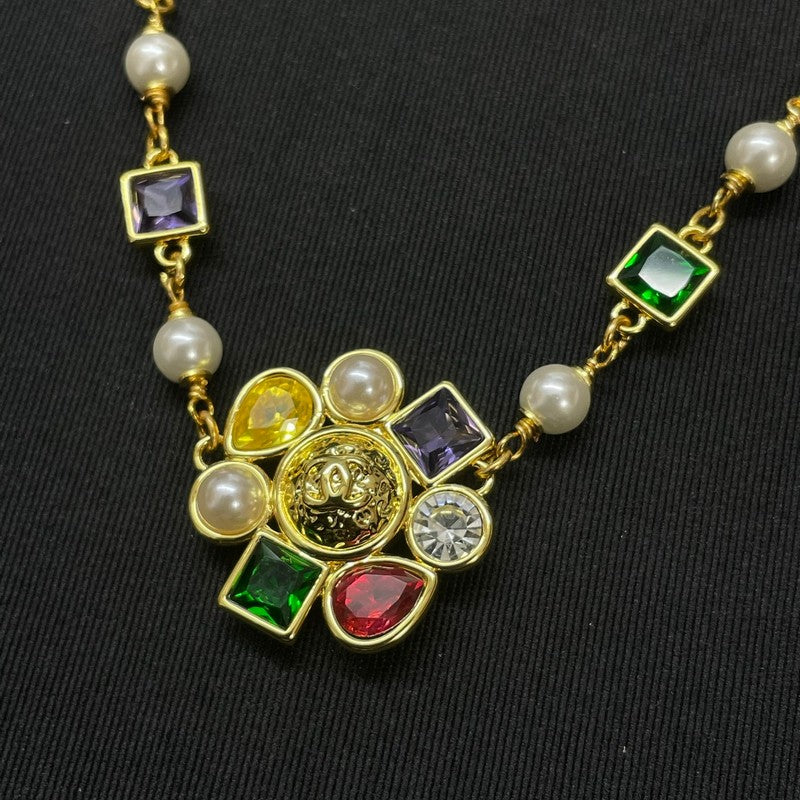 CC Color Crystal Gold Necklace