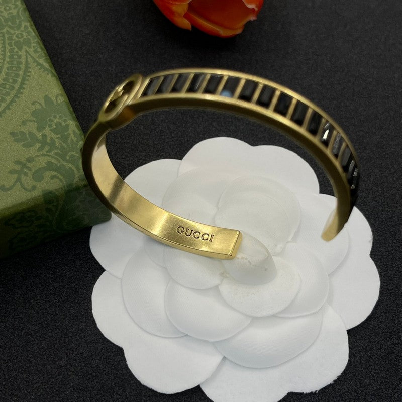GG Black Crystal Gold Bracelet