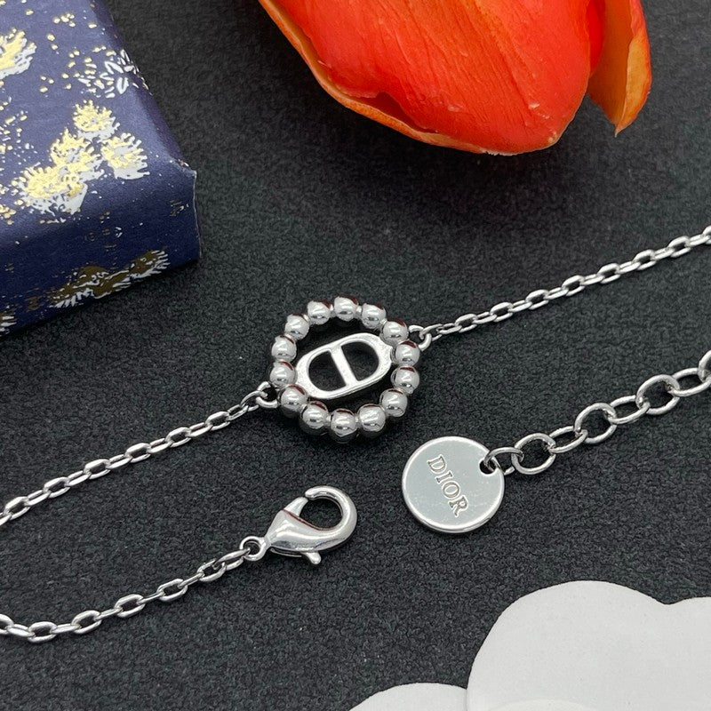 CD Petit Pearl Chain Bracelet