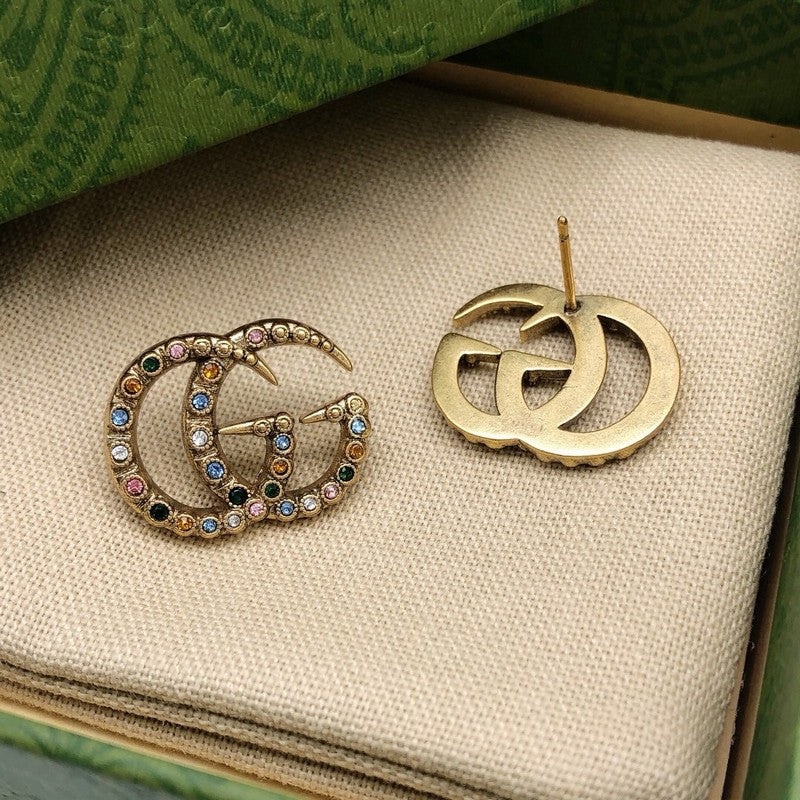 GG Color Crystal Earrings