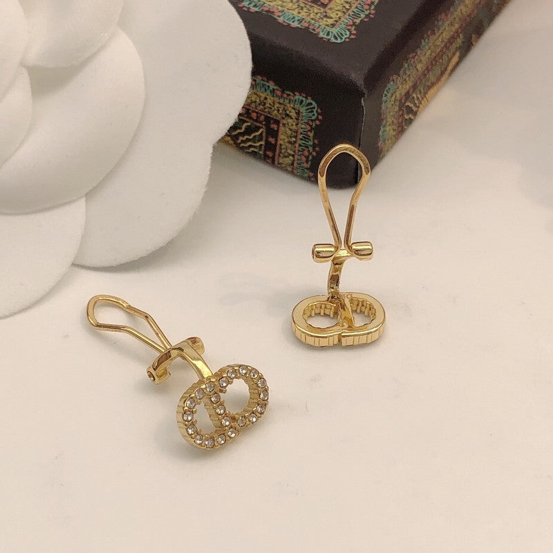 CD Tribales Pave Diamond Earrings
