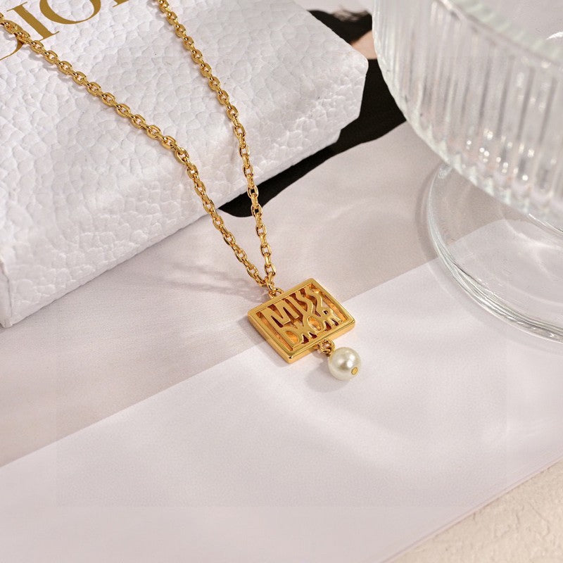 CD Square Necklace
