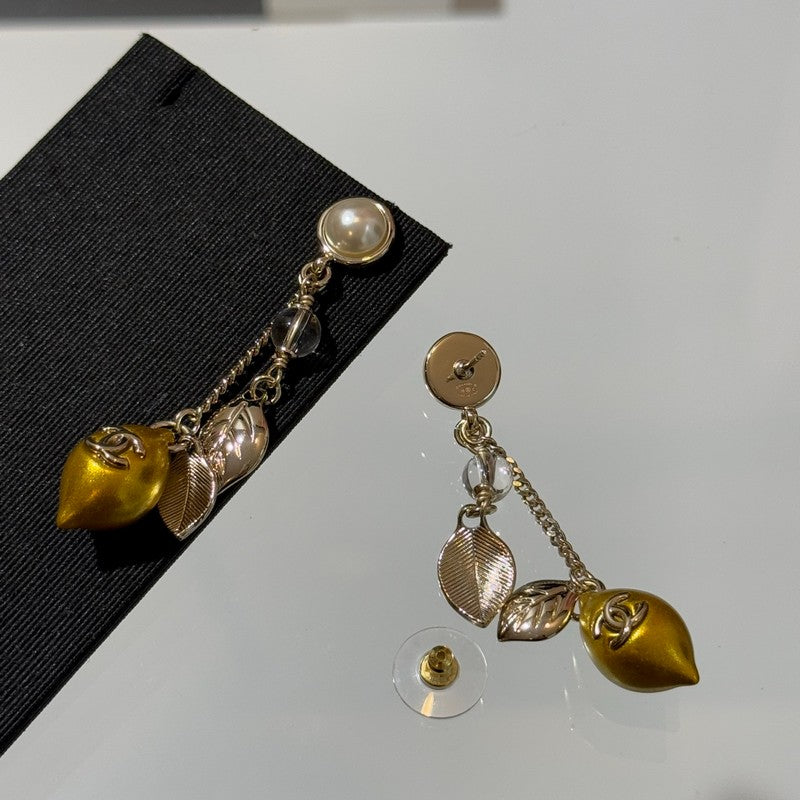 CC 26P Lemon Long Earrings