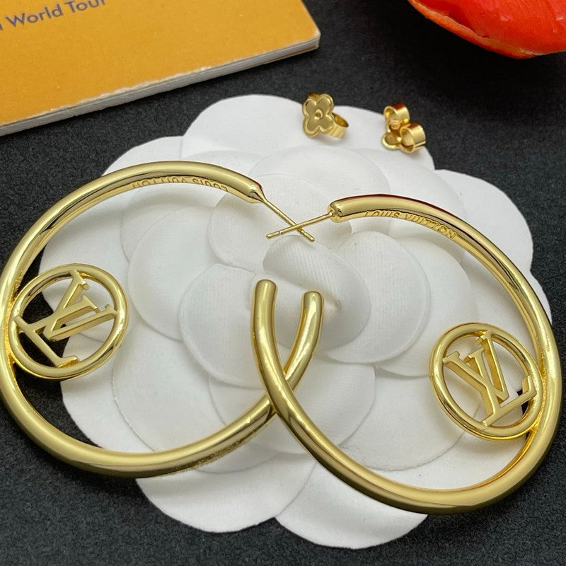 Louis Louise Hoop Gold Earrings