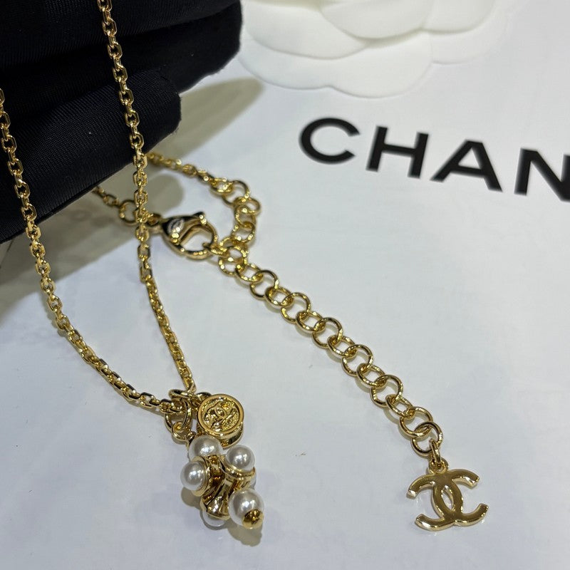 CC 26P Grape Pearl Gold Necklace