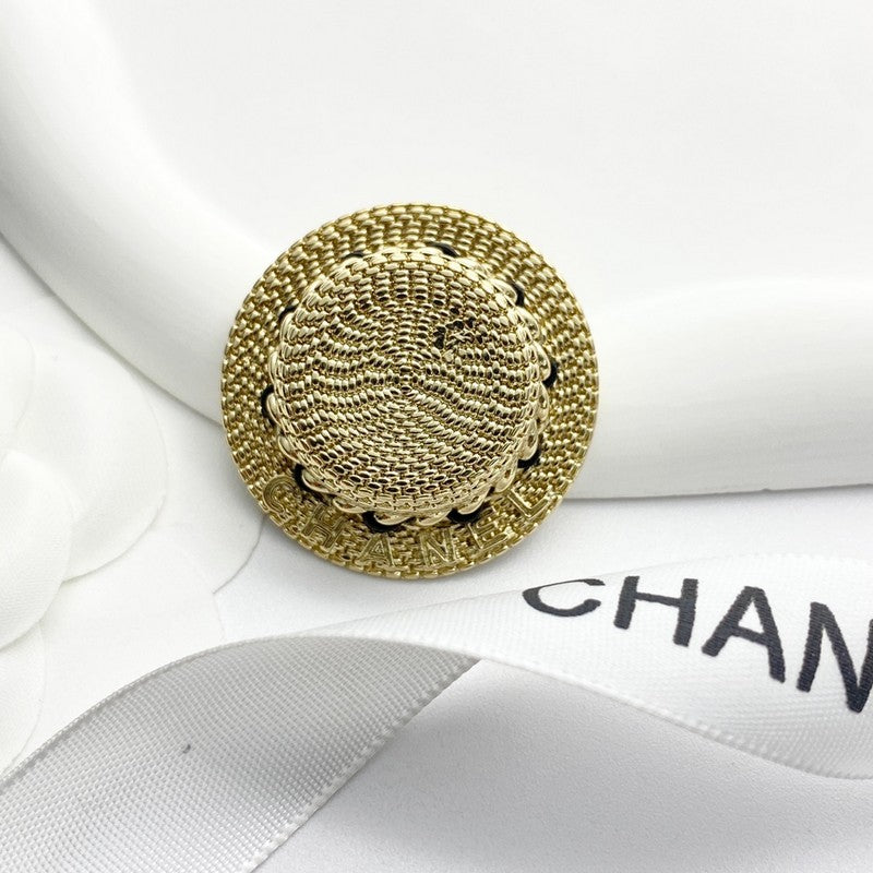 CC Hat Gold Brooch