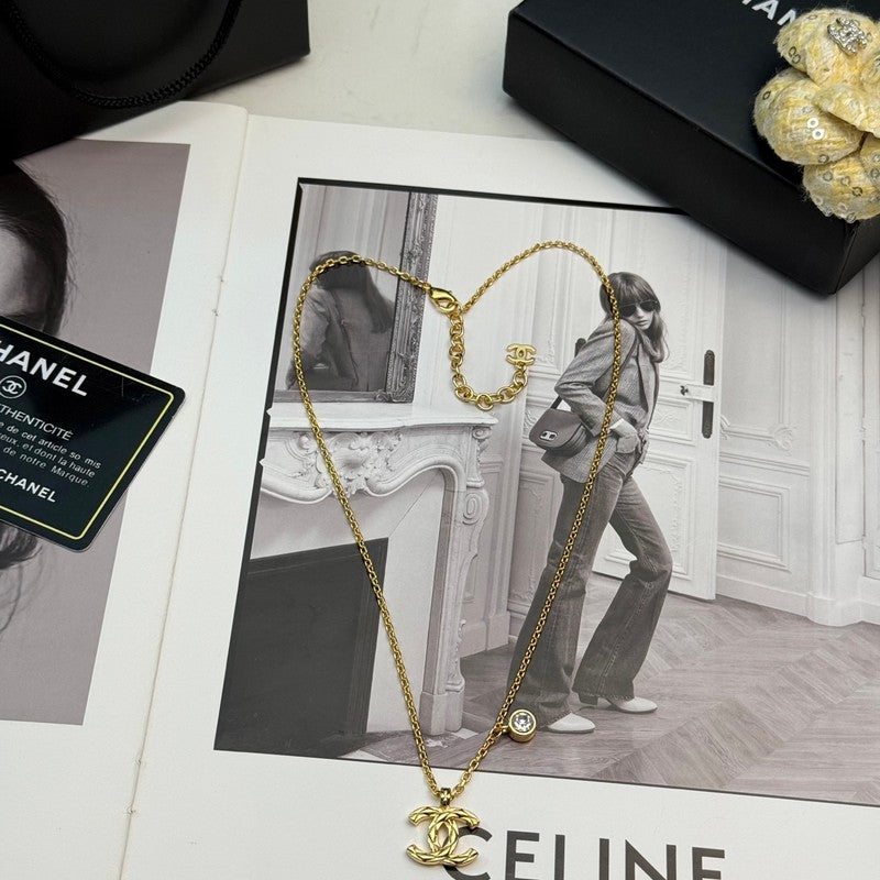 CC 26P Diamond Gold Necklace