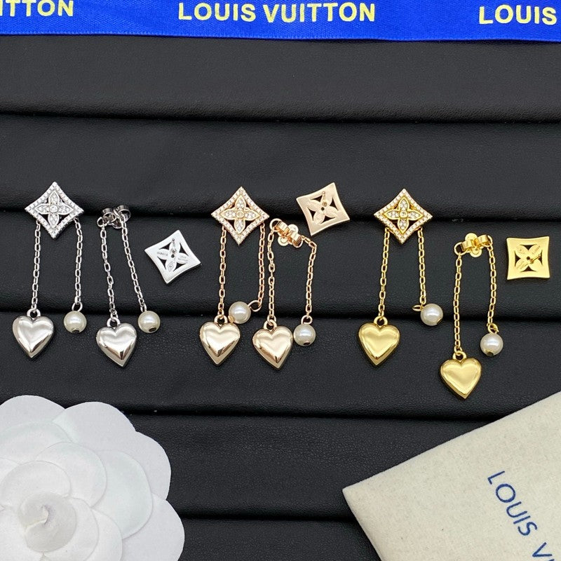 Louis Color Blossom Long Earrings