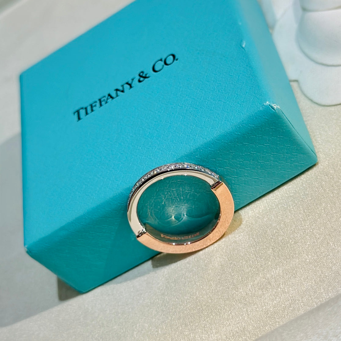 Tiff Lock Diamond Rose Gold Ring