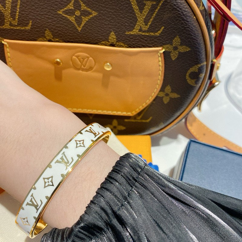 Louis Color Monogram Gold Bracelet