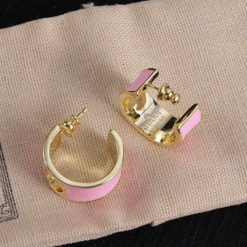 GG Color Enamel Earrings