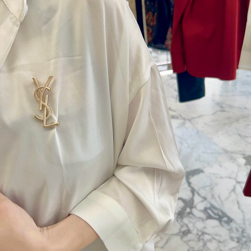 Saint Stripe Gold Brooch