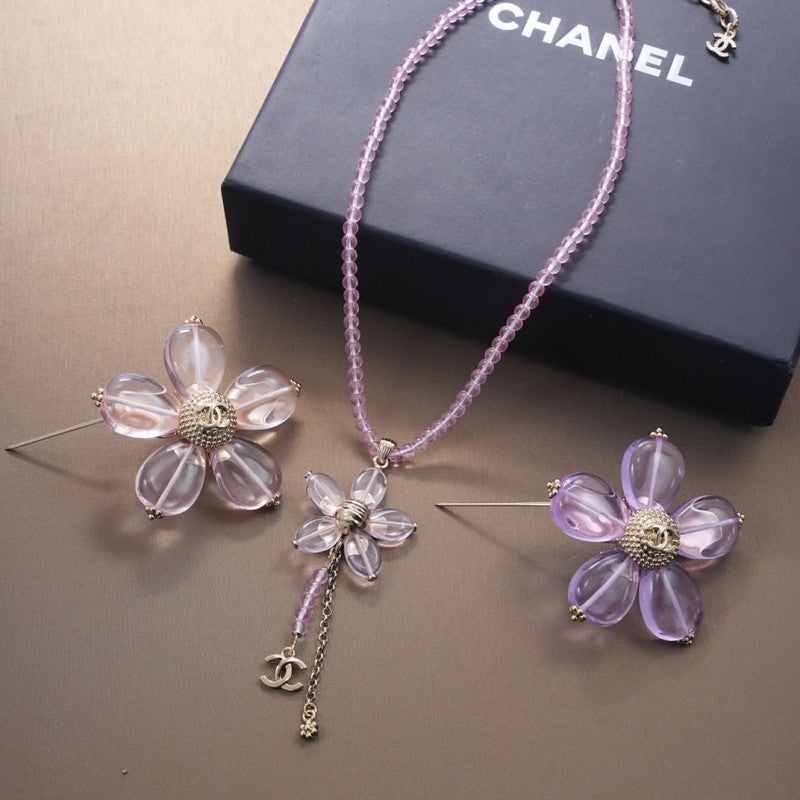 CC Pink & Purple Brooch