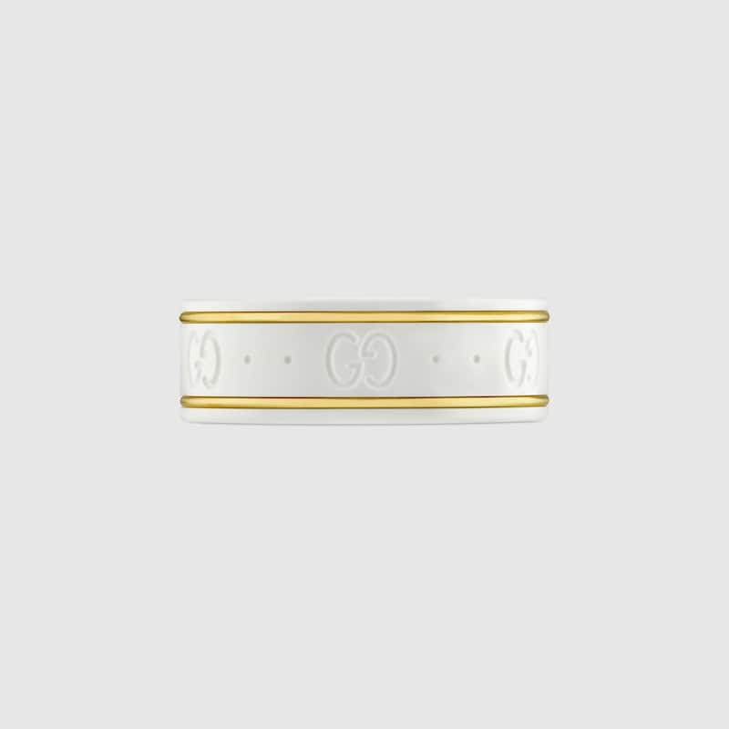 GG Icon White Zirconia Ring