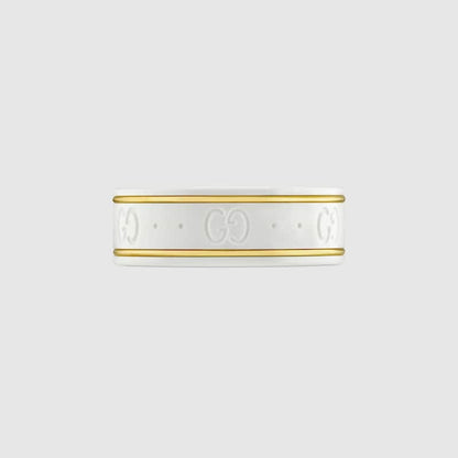 GG Icon White Zirconia Ring