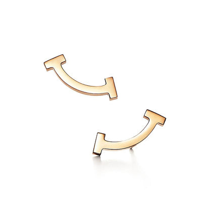 Tiff Smile Yellow Gold Earrings